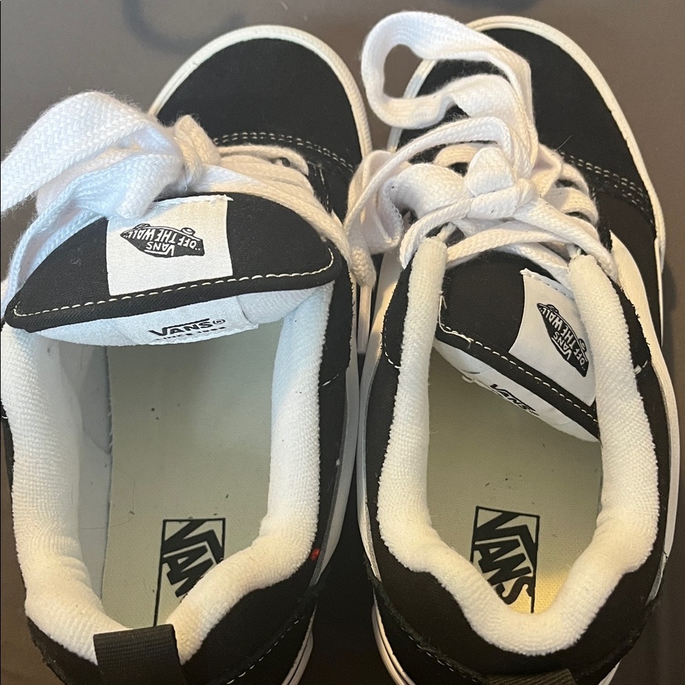 Vans Kids Classic Black and White Sneakers - Picture 4 of 4